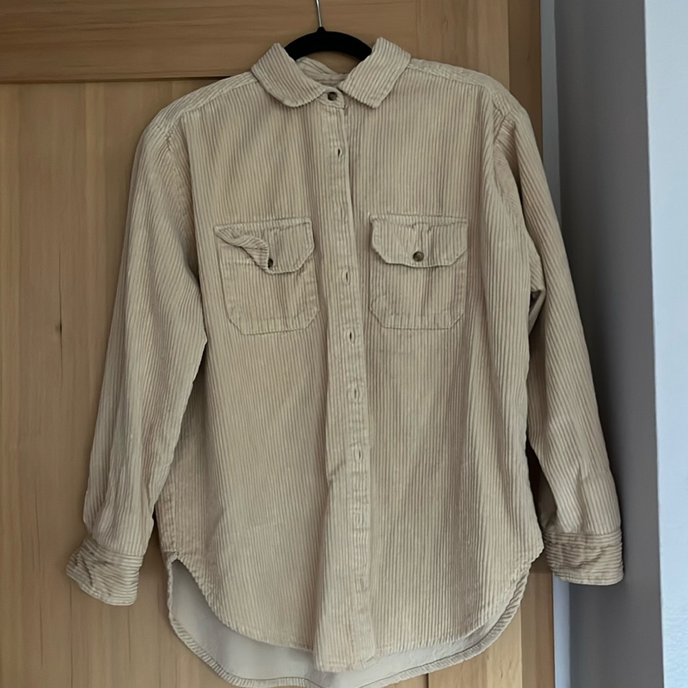 Billabong oversized corduroy button up